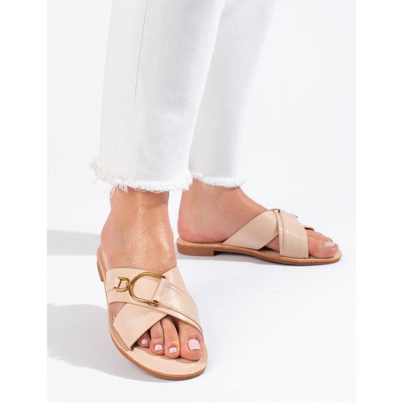 Női bézs Shelovet papucs 1