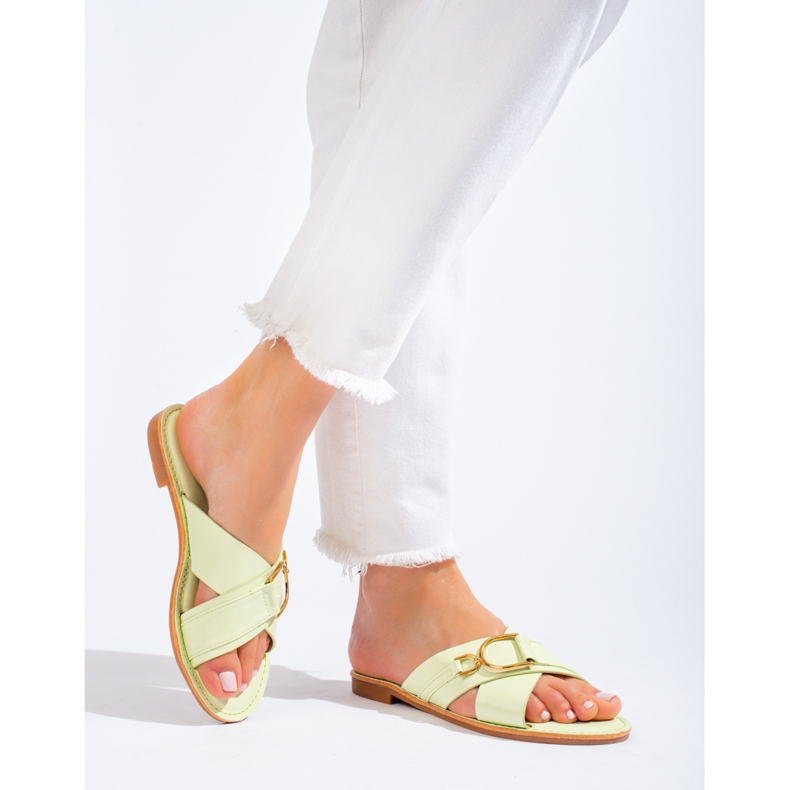 Női zöld Shelovet papucs 1