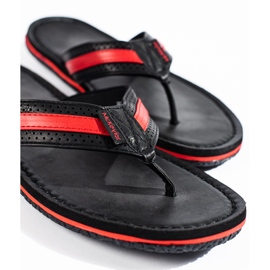 W. Potocki Férfi fekete flip-flop ökológiai bőrből Potocki 1