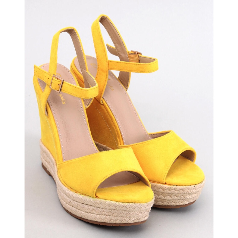 BM Winans Yellow espadrille ékszandál sárga 1