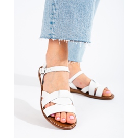 W. Potocki Női bőr szandál Potocki fehér 1