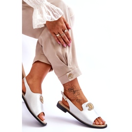 Női szandál díszítéssel S.Barski KV-2775-49 Ezüst 5