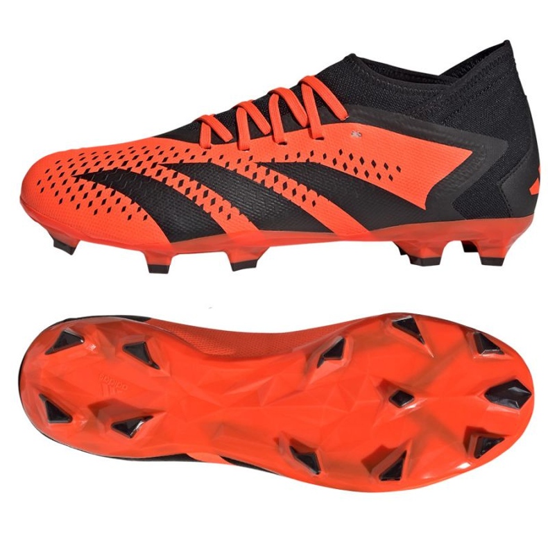 Adidas Predator Accuracy.3 Fg M GW4591 focicipő piros narancs és vörös 1