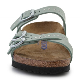 Birkenstock Franca befecskendezett szegecsek Matcha papucs W 1024267 zöld 1