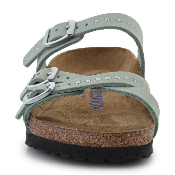 Birkenstock Franca befecskendezett szegecsek Matcha papucs W 1024267 zöld 1