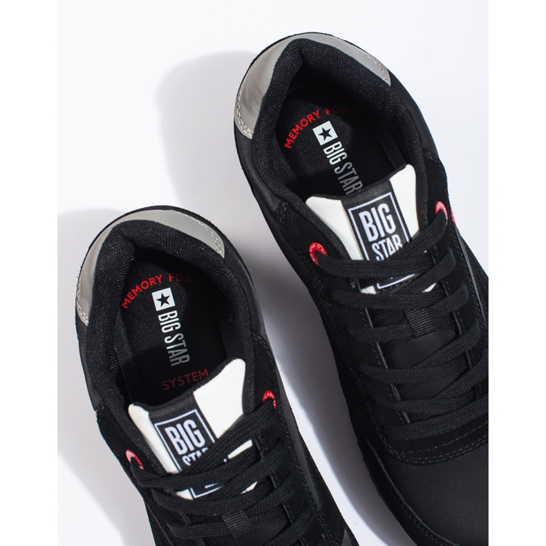 Fekete férfi sportcipő Big Star LL174158 Memory foam 1