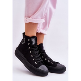 Női magas tornacipő Big Star LL274A182 fekete 2