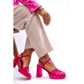 FB2 Női Velúr Platform szandál Fuchsia Verda rózsaszín 5 FB2 Női Velúr Platform szandál Fuchsia Verda rózsaszín 5