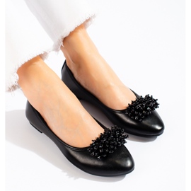 W. Potocki Fekete női balerinák gyöngy díszítéssel a Potockitól 2