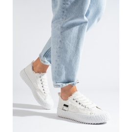 Shelovet fehér platform tornacipő 1