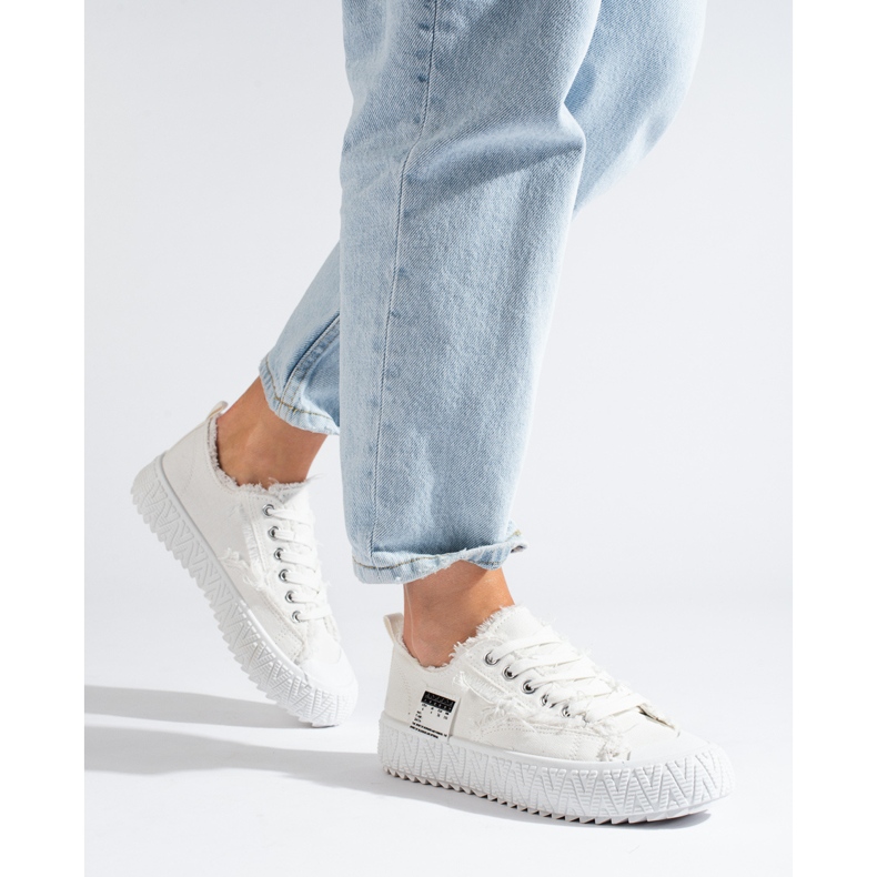 Shelovet fehér platform tornacipő 1