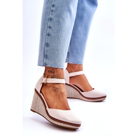 PS1 Női klasszikus ékszandál bézs Malani 2