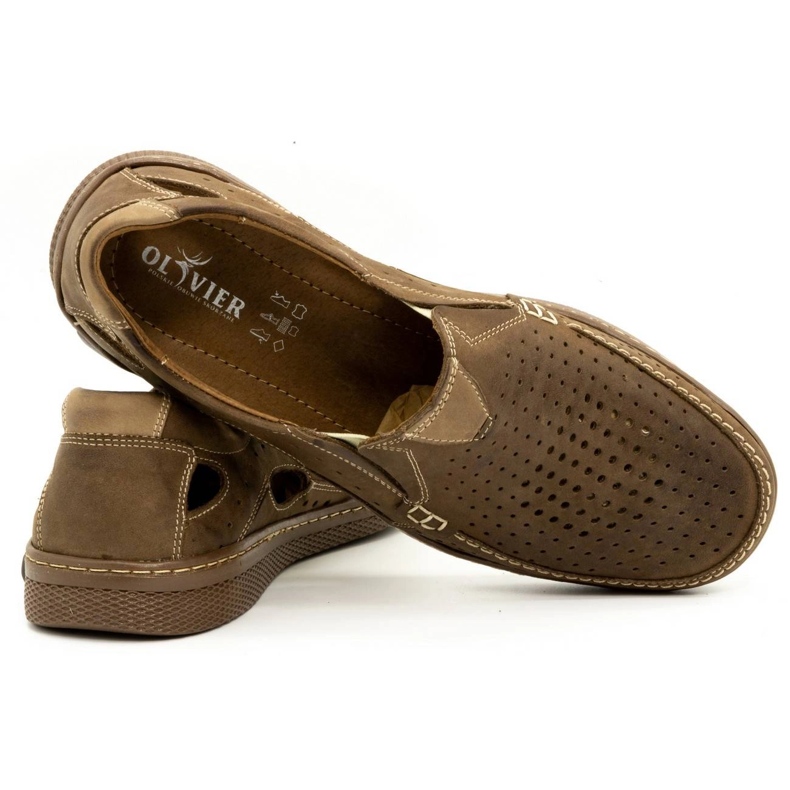 Olivier Bőr férfi cipő 937MP barna 3