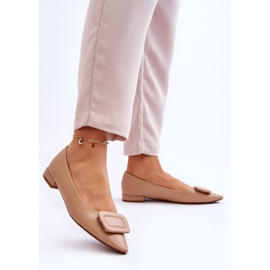 WS1 Klasszikus balerinák bézs Rivea díszítéssel 2