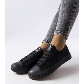 Beaupré fekete szövet tornacipő 1