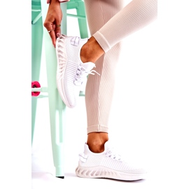 Női sportcipő, anyag, fehér 2