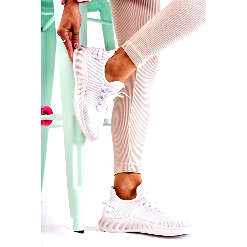 Női sportcipő, anyag, fehér 2