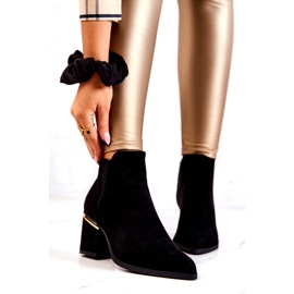 PS1 Fekete Helloni Suede áttört cowboy csizma 2