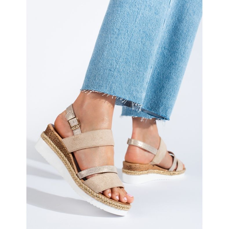 Női bézs Shelovet ékszandál 1