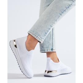 Fehér Shelovet ékelt felbújós tornacipő 2