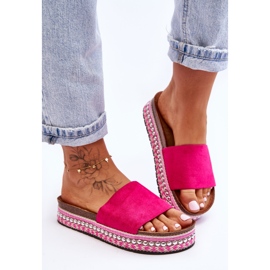 WR1 Női sima velúr papucs Fuchsia Hayen rózsaszín 1 WR1 Női sima velúr papucs Fuchsia Hayen rózsaszín 1